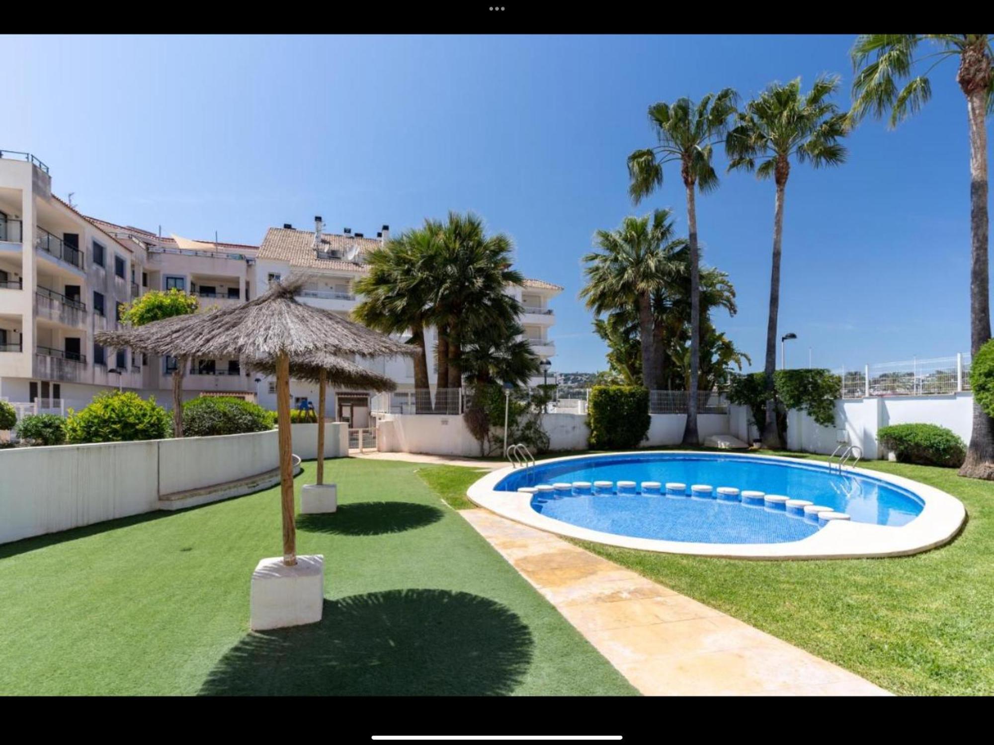 Stadscentrum Moraira Appartement El Sol De Moraira Met Zwembad Exterior foto